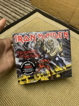 Iron Maiden The Number Of The Beast Limited Edition Cd Box Set W/ Eddie Figurine