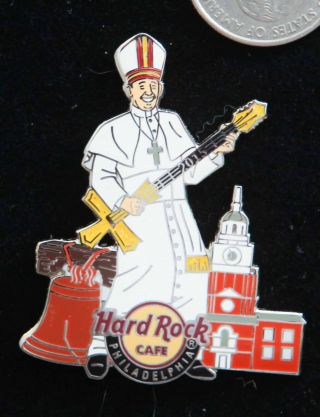 Hard Rock Cafe Pin Philadelphia Pope Pope Tour 2 Independence Hall Liberty Bell