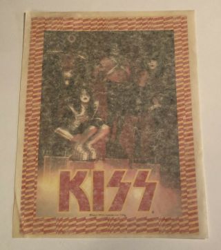 Kiss Vintage Love Gun Era Iron On Transfer Aucoin Ace Frehley Peter Criss