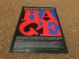 (bebk67) Advert/poster 11x8 " Rage Against The Machine : Renegades Album