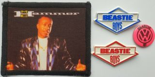Beastie Boys Vintage Badges Mc Hammer Printed Patch Rap Hip Hop Rappers 80s 90s