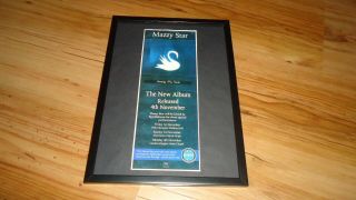 Mazzy Star Among My Swan - Framed Press Release Promo Advert