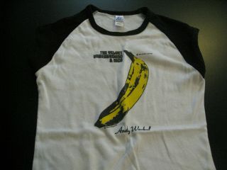 Velvet Underground & Nico Banana Andy Warhol Womens Medium T - Shirt