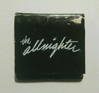 Eagles Glenn Frey Promotional Matchbook From " The Allnighter " Album L@@k