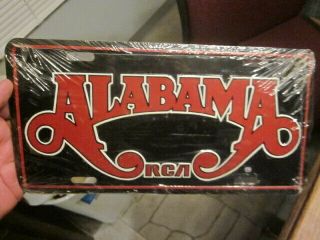 Vintage Alabama Country Music Group Band License Plate Rca Logo Music @@@@@