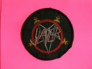 Slayer Official Vintage Patch Uk Import Sew - On Pre - Owned