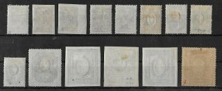 NORTH WEST ARMY RUSSIA 1919 LH Set of 14 Stamps Michel 1 - 14 CV €440 2