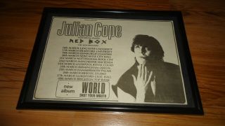 Julian Cope 1984 Tour - Framed Advert