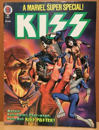 1978 Kiss Marvel Special Comic Book Aucoin No Poster