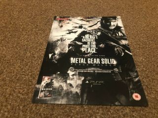 (bebk68) Advert/poster 11x8 " Psp Game : Metal Gear Solid,  Peace Walker
