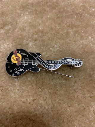 Hard Rock Cafe Houston Dead Rocker Guitar Pin Roy Orbinsin
