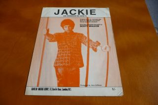 Scott Walker Jackie Uk 1967 Sheet Music