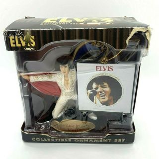 Elvis Presley Collectible Ornament Set 2003 Las Vegas Elvis