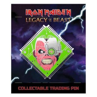 Official Licensed - Iron Maiden - Legacy Of The Beast Cyborg Pin Badge Metal
