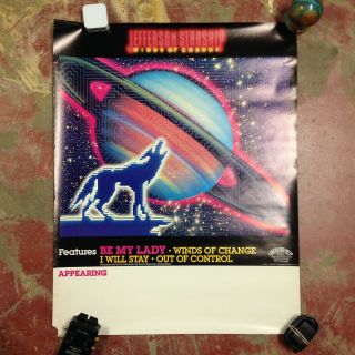 Jefferson Starship Winds Of Change Promo Poster 28x22