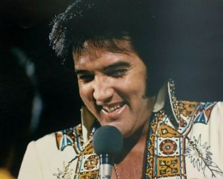 Elvis Presley In Concert 8x10 Photo Huntsville Al Close Up