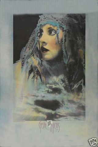 Rock Diva: Stevie Nicks Wild Hearts Concert Tour Poster 1983 12x18