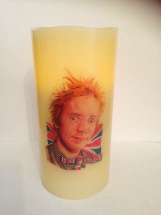 The Sex Pistols Johnny Rotten Electronic Flameless Flickering Candle
