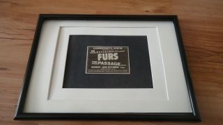 Psychedelic Furs Hammersmith Odeon 1982 - Framed Advert