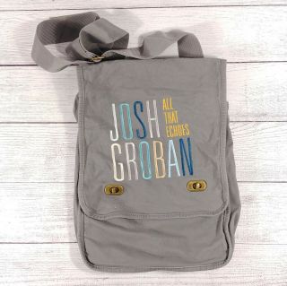 Josh Groban All That Echoes Canvas Tote Gray
