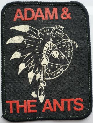 Adam And The Ants Vintage Printed Patch Punk Goth Adam Ant Punks Ant Music 80 