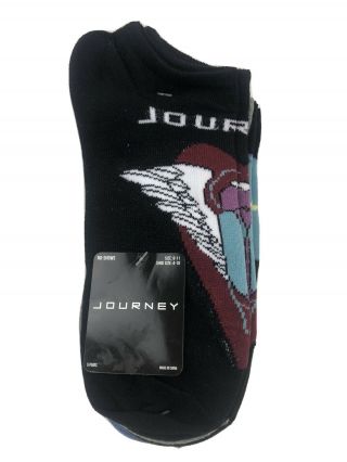 Journey The Band Socks 5 Pairs Different No Show Socks Adult Size 9 - 11 St02