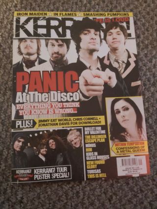 (abc54) Advert/poster 11x8 " Kerrang 1199 Cover Page : Panic At The Disco
