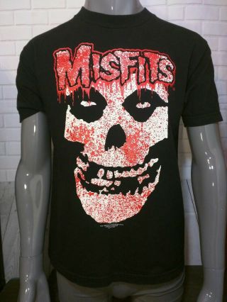 2004 Misfits Double - Sided T - Shirt Red Black & White Size Men 