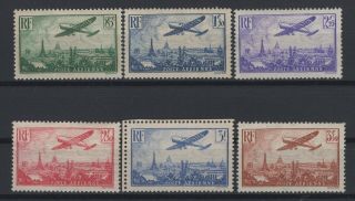 I129296/ France / Airmail / Y&t 8 / 13 Mnh Complete – Cv 350 $