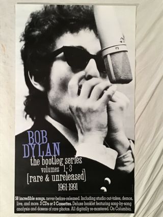 Bob Dylan 1991 Promo Poster Pair Bootleg Series Volumes 1 - 3