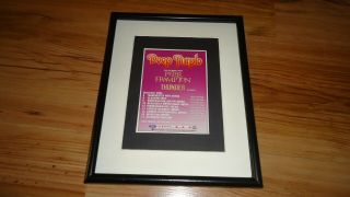 Deep Purple 2004 Tour - Framed Press Release Promo Advert
