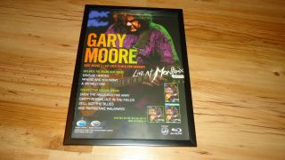 Gary Moore Live At Montreux - Framed Press Release Promo Advert