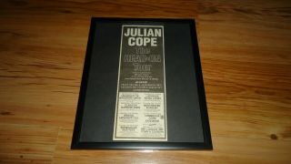 Julian Cope 1992 Tour - Framed Press Release Promo Advert