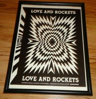 Love And Rockets - Framed Press Release Promo Poster
