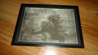 Mazzy Star Flowers In December - Framed Press Release Promo Advert