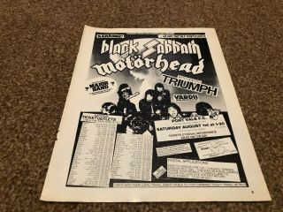 (bebk22) Advert/poster 11x8 " Heavy Metal Holocaust,  Black Sabbath,  Motorhead