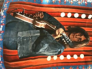 Vintage 70s John Lennon Velvet Tapestry / Wall Hanging 35 " X 54 " Beatles