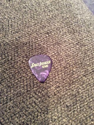 Ace Frehley Space Invader Tour Richie Scarlet Guitar Pick Purple