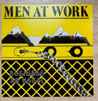 Men At Work Business As Usual In Store Promo Poster Album Cardboard 12x12