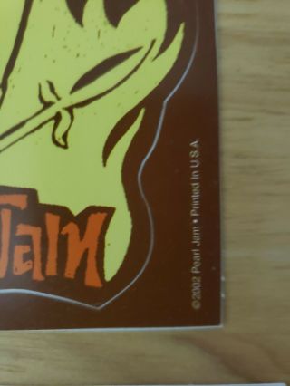 Pearl Jam Stickers 2003 Riot Act Tour 2