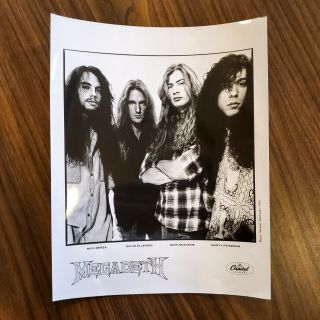 Vintage Megadeth Press Promo Photo 1992