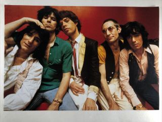 Rolling Stones Band Poster 11 " X16.  5 " Mick Jagger Keith Richards Ronnie Wood