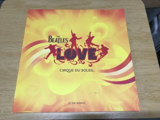 The Beatles Love Performed By Cirque Du Soleil At The Mirage Las Vegas Program