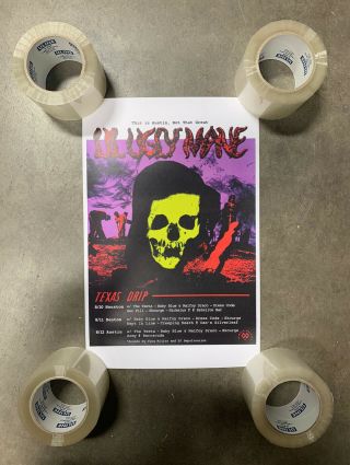 Lil Ugly Mane Texas Drip Tour Poster 17 X 11 Inches