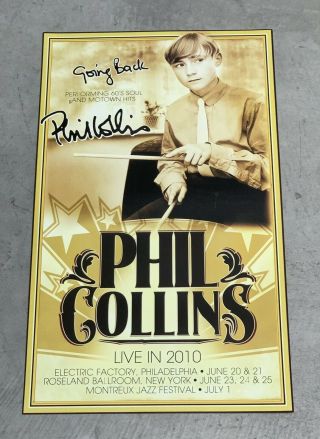 Vtg 2010 Phil Collins Concert Rock Tour 14 X 23 Poster Old Stock