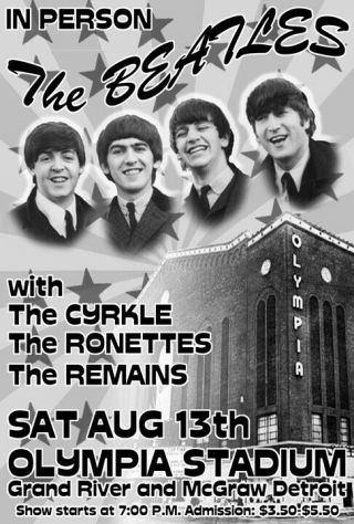 The Beatles : Detroit Concert Tribute By Rock Artist Carl Lundgren 1966 Tour