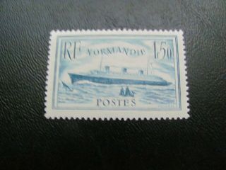 France 1935 Sc 300a Normandie Set Mnh $145