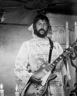 8x10 Print Eric Clapton On Stage Performing 5001