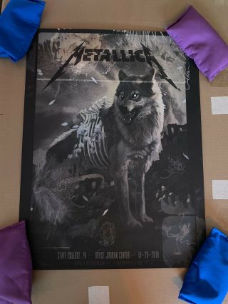 Metallica Enhanced Experience Vip Poster - State College October 21,  2018