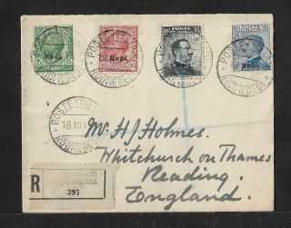 Rhodes Italy Occupation Of Greece To Uk Cover 1913